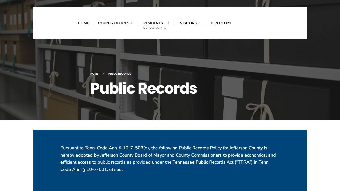 Public Records - Jefferson County Government